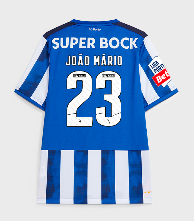 FC Porto 2024-25 Home JOAO MARIO 23 Jersey - Blue White