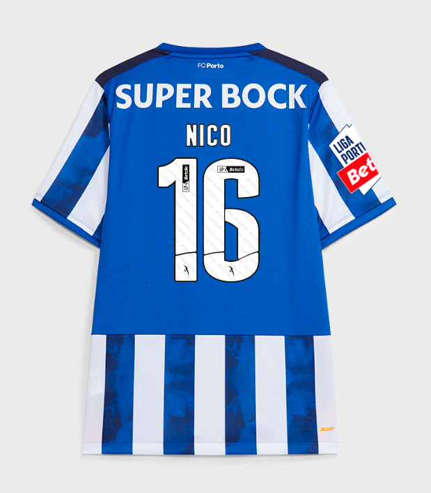 FC Porto 2024-25 Home NICO 16 Jersey - Blue White