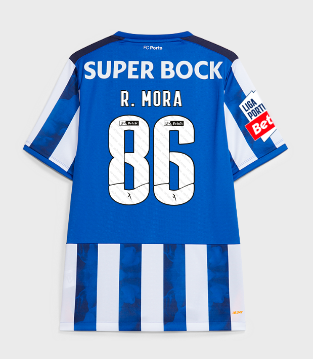 FC Porto 2024-25 Home R. MORA 86 Jersey - Blue White