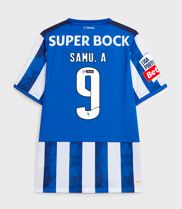 FC Porto 2024-25 Home SAMU. A 9 Jersey - Blue White