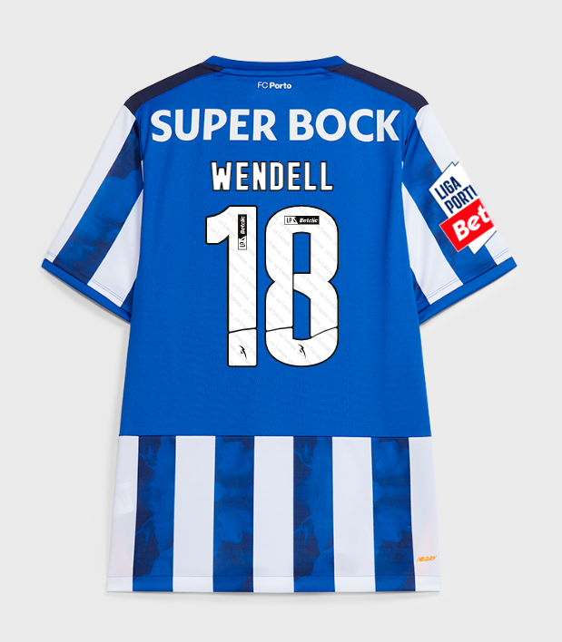 FC Porto 2024-25 Home WENDELL 18 Jersey - Blue White