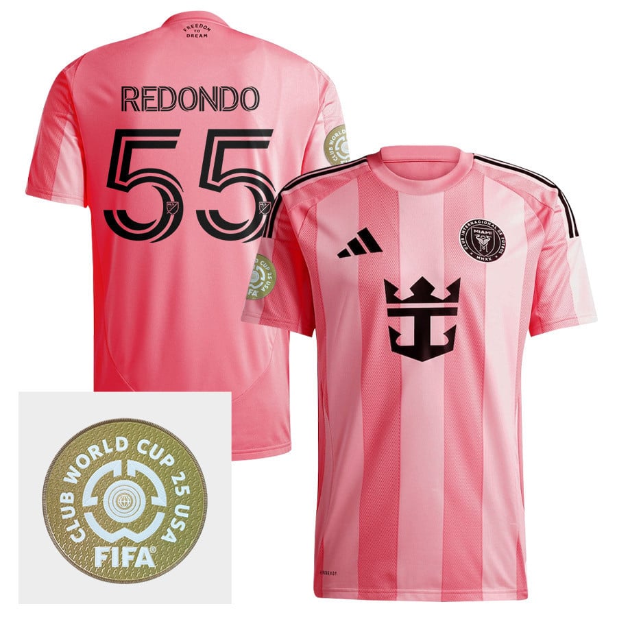 Federico Redondo 55 Inter Miami CF 2025 Euforia FIFA Club World Cup 25 USA Patch Men Jersey - Light Pink