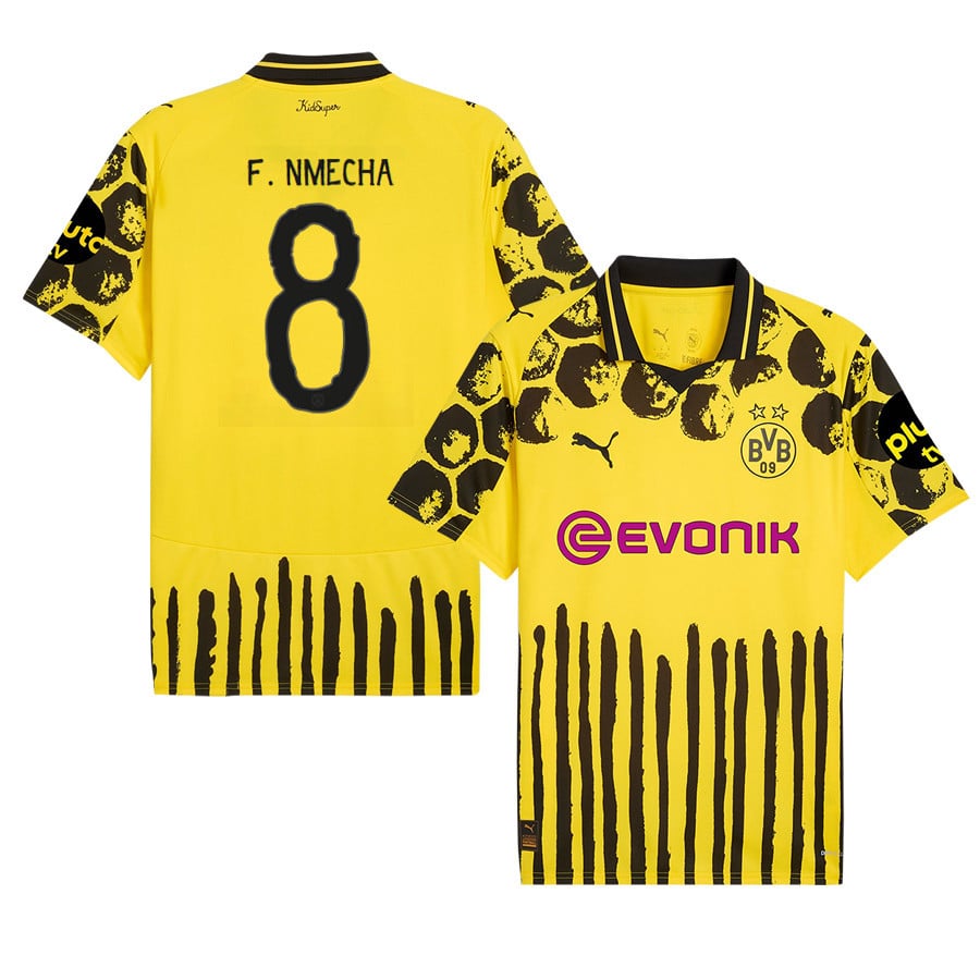 Felix Nmecha 8 Borussia Dortmund x KidSuper 2025/26 Men Jersey - Yellow