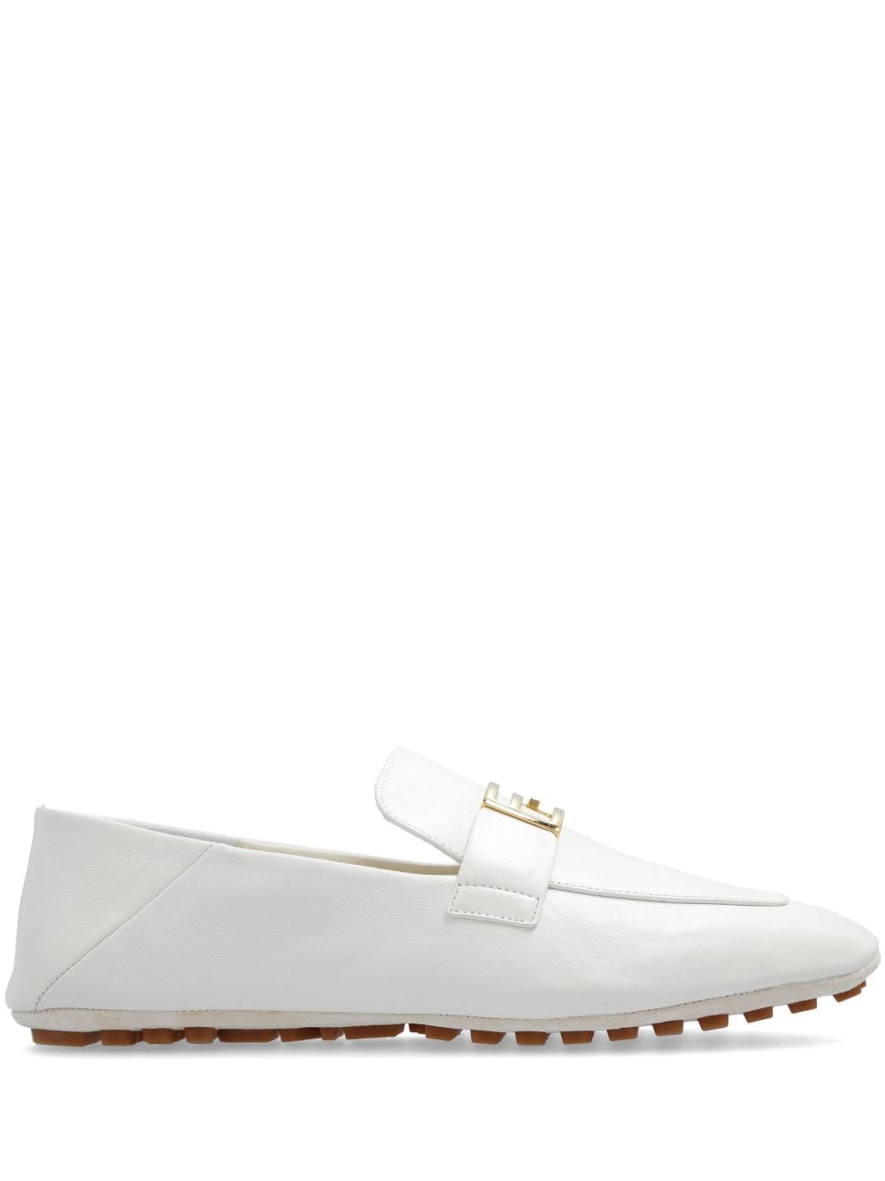 Fendi Baguette Leather Loafers