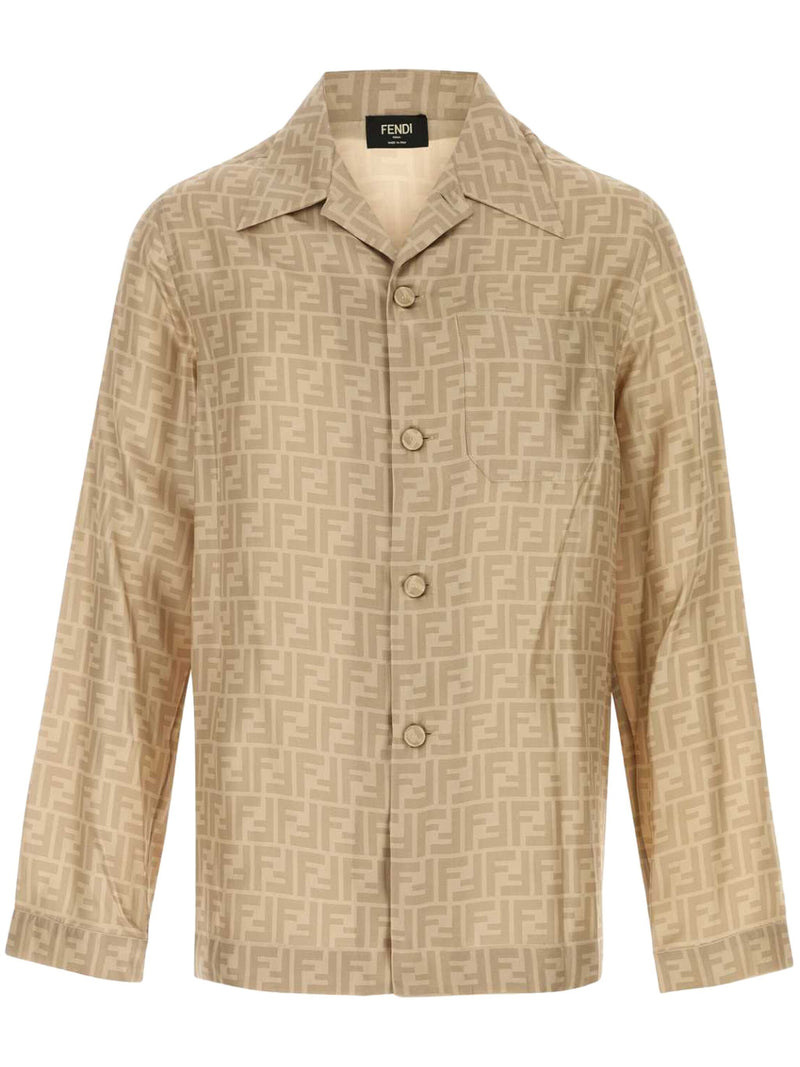 Fendi FF-print Silk Shirt