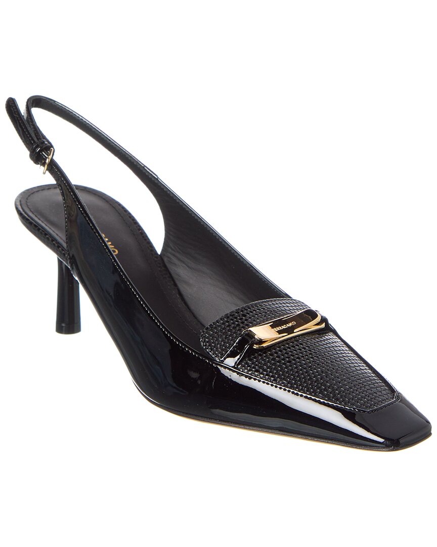 Ferragamo Patent Slingback Pump