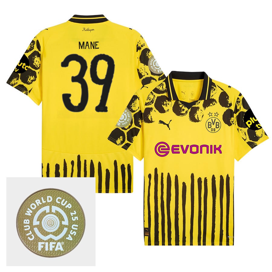 Filippo Man 39 Borussia Dortmund x KidSuper 2025/26 FIFA Club World Cup 25 USA Patch Men Jersey - Yellow
