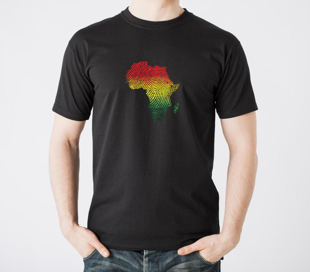 Fingerprint Africa DNA Continent Map - Unisex Standard T-Shirt