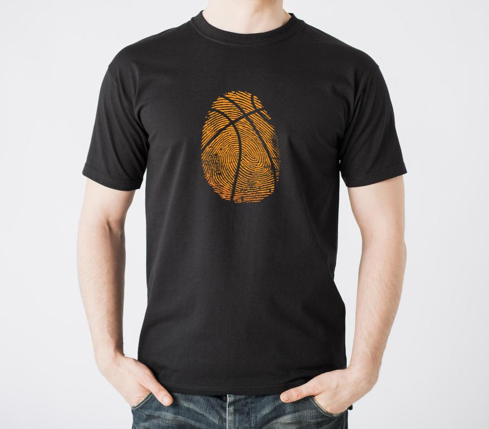 Fingerprint Basketball Ball Sports America - Unisex Standard T-Shirt