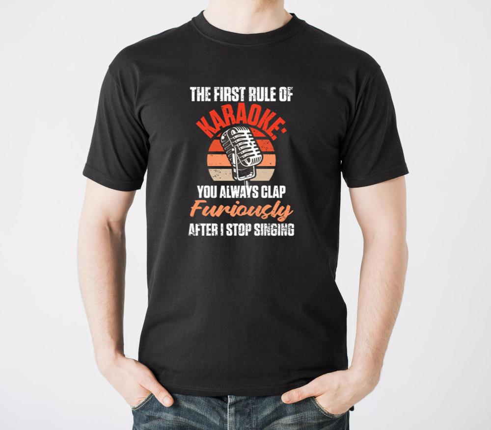 First Rule of Karaoke Lover Funny Singing Song - Unisex Standard T-Shirt