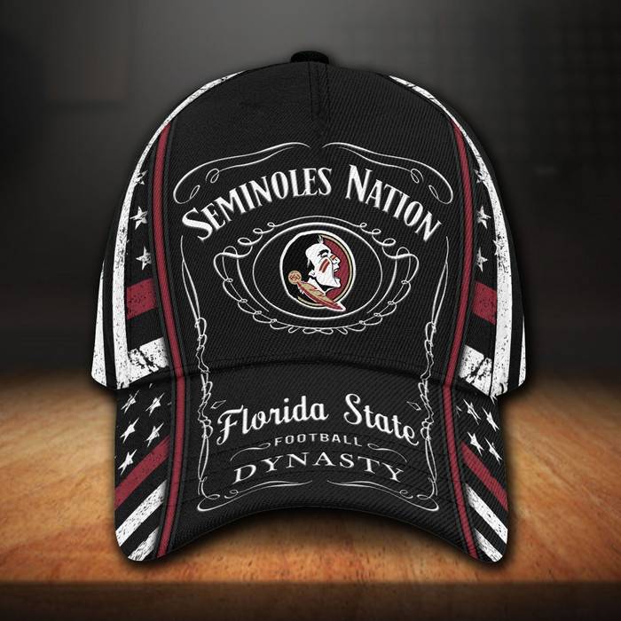 Florida State Seminoles And Jack Daniel 3D BaseBall Cap CNI654