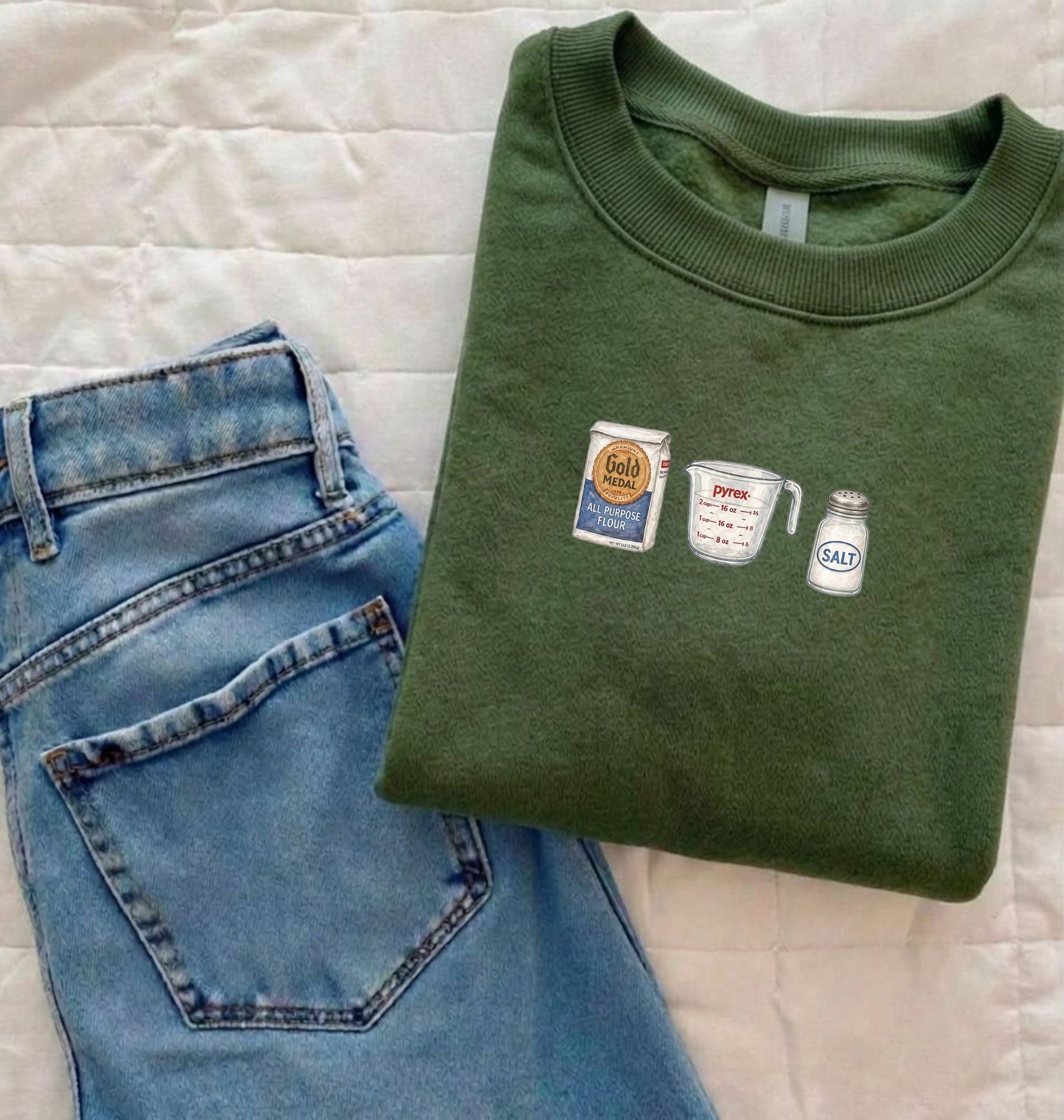 Flour Water Salt Sweatshirt | Bread Baker Gift 1