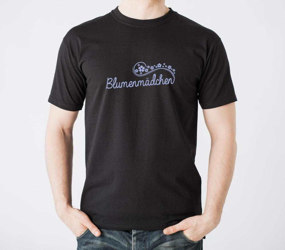 Flower Girl blue Flowers - Unisex Standard T-Shirt