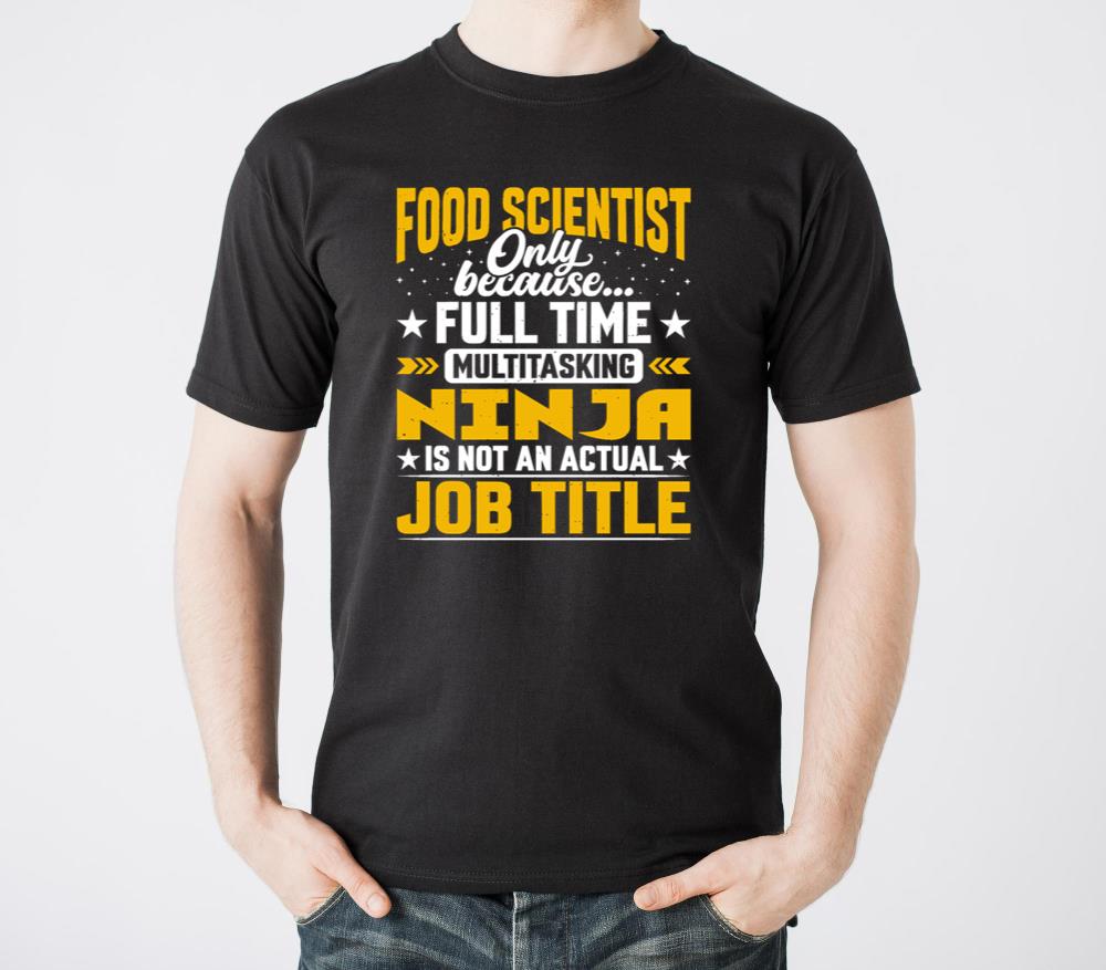 Food Scientist Job Title Funny Food Researcher Lon - Unisex Standard T-Shirt