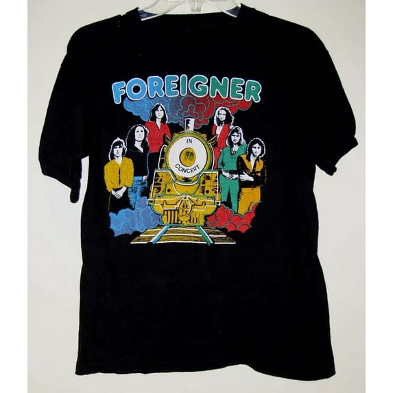 Foreigner Band Concert Tour Graphic Black Color Shirt