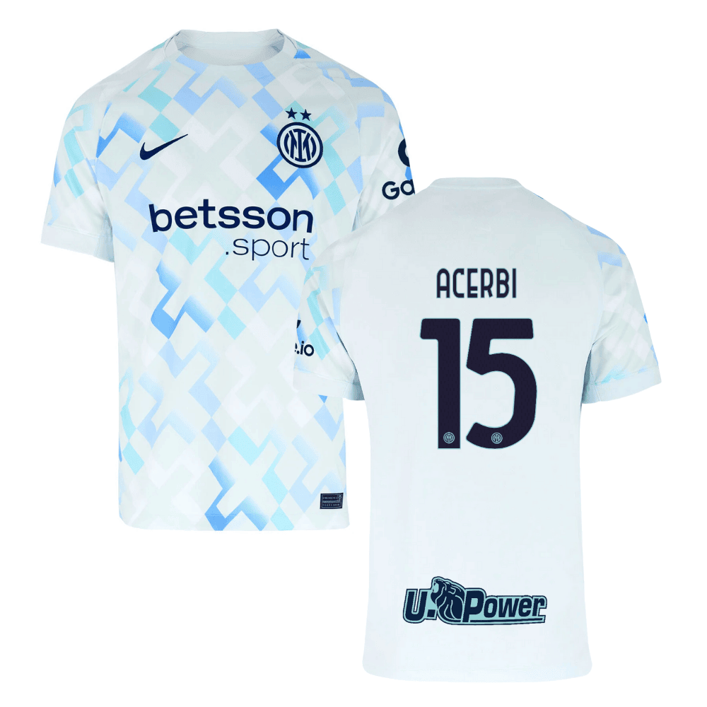 Francesco Acerbi 15 Inter Milan 2025/26 Away Men Jersey - White