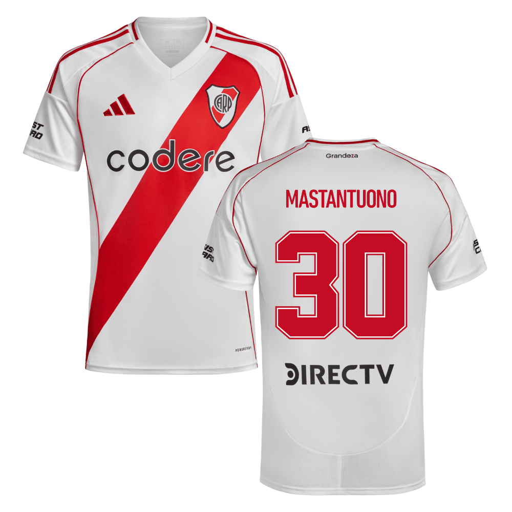 Franco Mastantuono 30 River Plate 2024-25 Home Match Jersey - White
