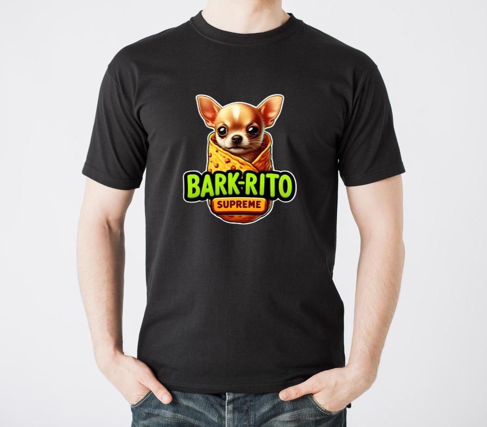 Funny Chihuahua Burrito Dog Design Bark Rito - Unisex Standard T-Shirt