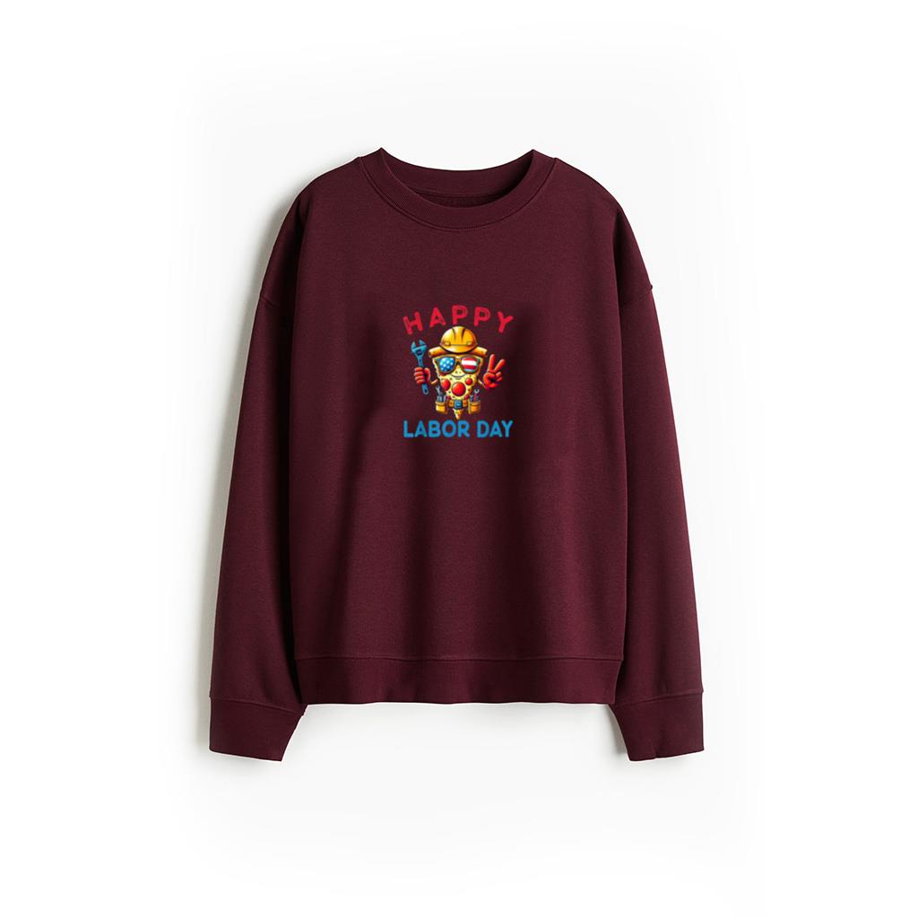 Funny Pizza Happy Labor Day For Workers Mens Womens Kids 4