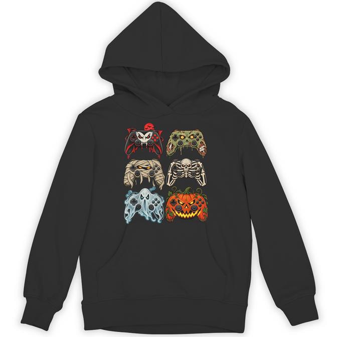 Gaming Controller Halloween Video Games Spooky Gamer Hoodie