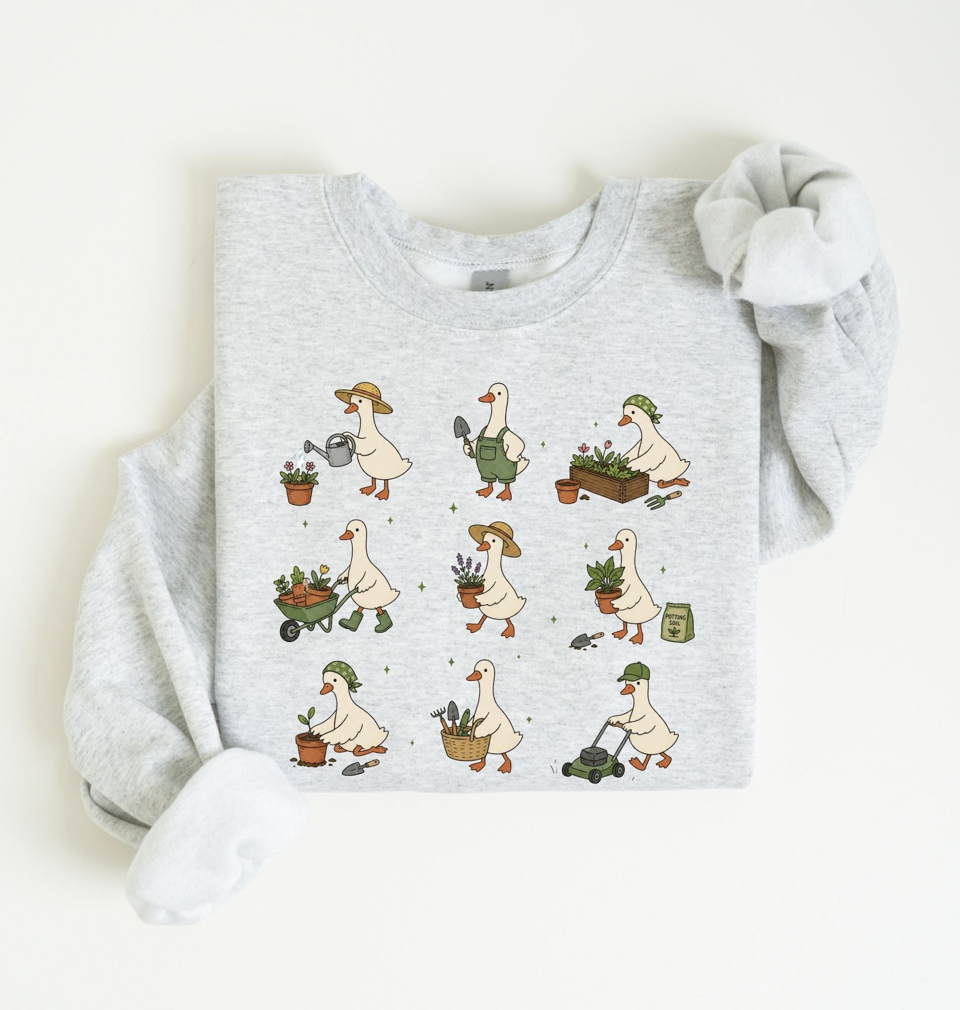 Gardening Goose Sweatshirt | Cute Gardener Gift 1