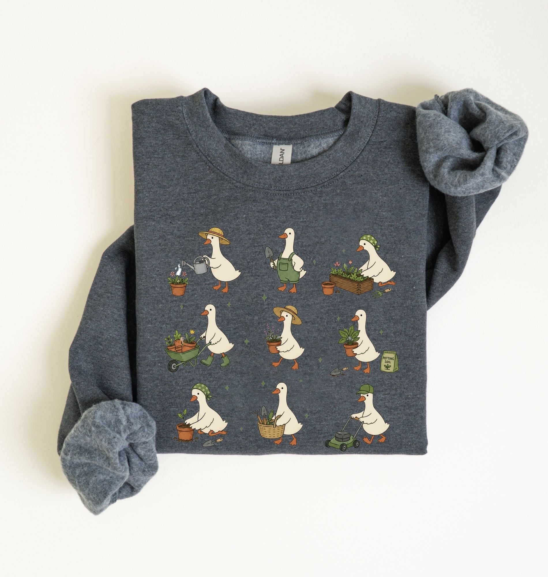 Gardening Goose Sweatshirt | Cute Gardener Gift 2