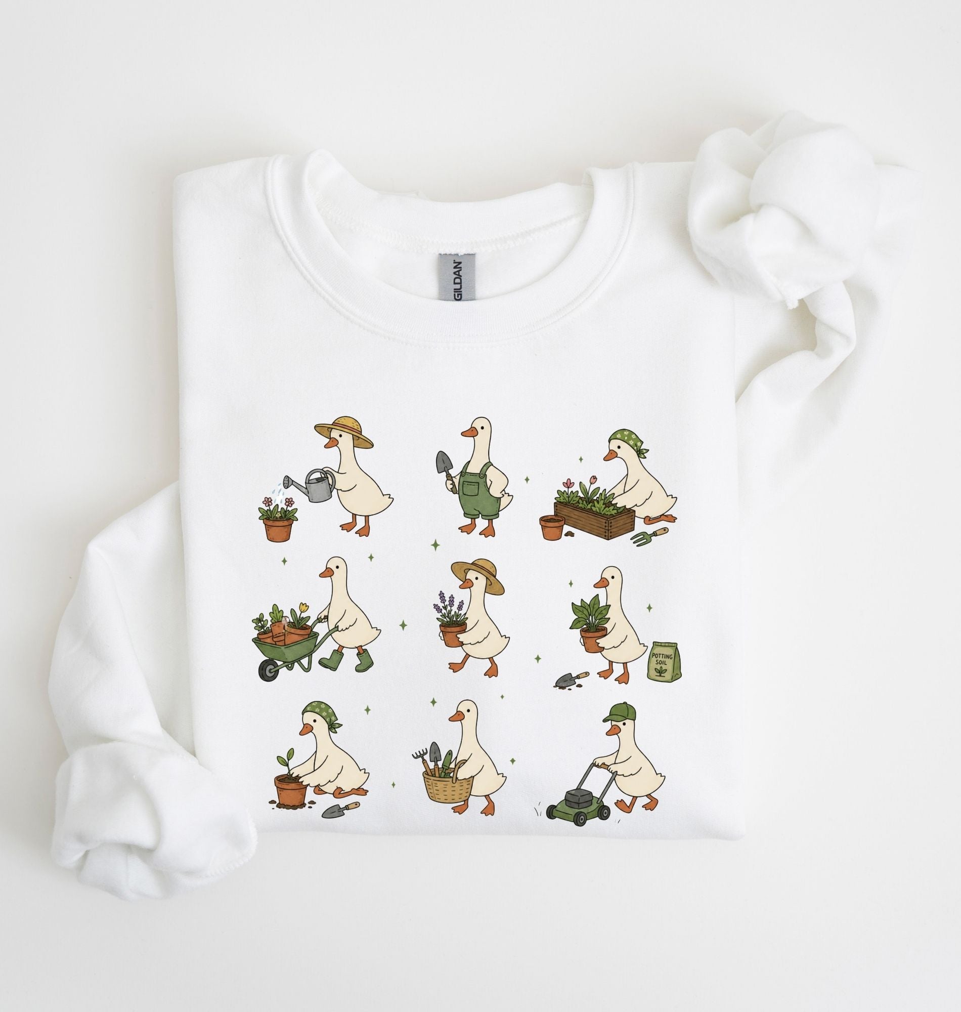 Gardening Goose Sweatshirt | Cute Gardener Gift 5