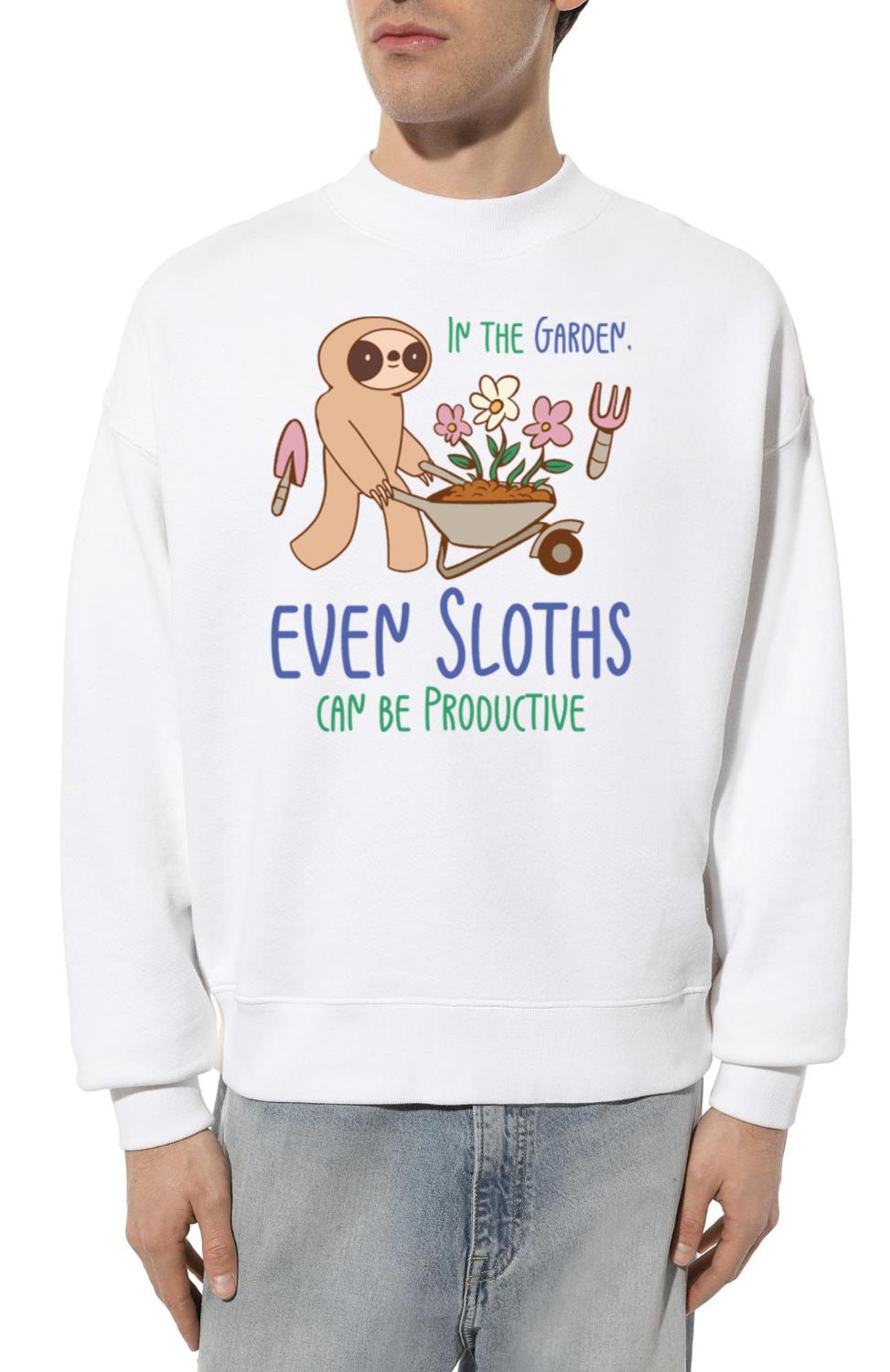 Gardening Sloth Florist Botany Sloth Lover Garden - Unisex Sweatshirt