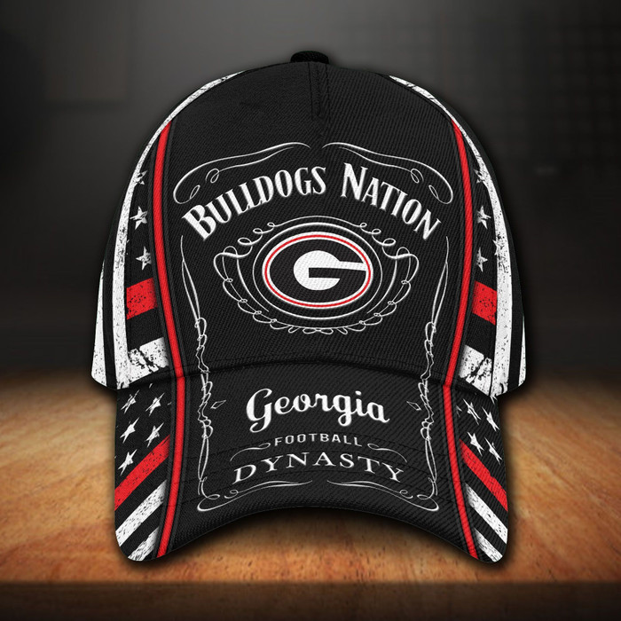 Georgia Bulldogs Jack Daniels 3D Classic Baseball Cap CNI1735