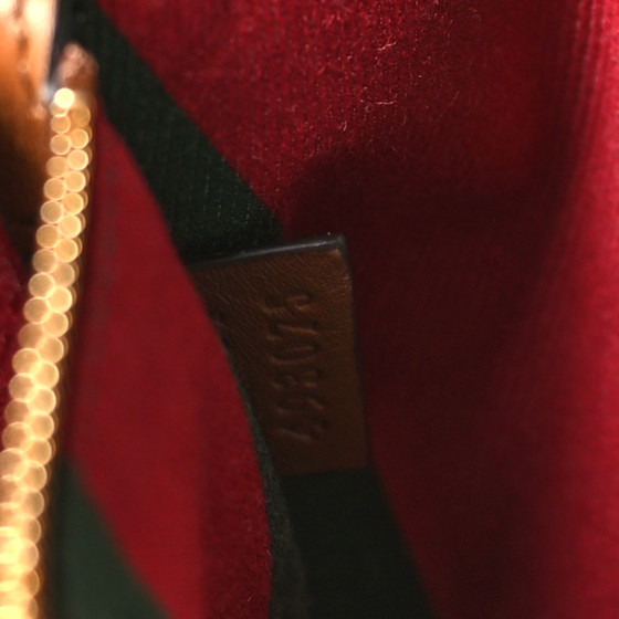 GG Supreme Monogram Emblem Small Tote Bag Beige Dark Brown - Image 7