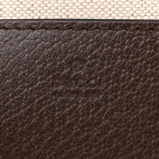 GG Supreme Monogram Textured Dollar Calfskin Web Mini Ophidia Envelope Shoulder Bag Beige Ebony - Image 6