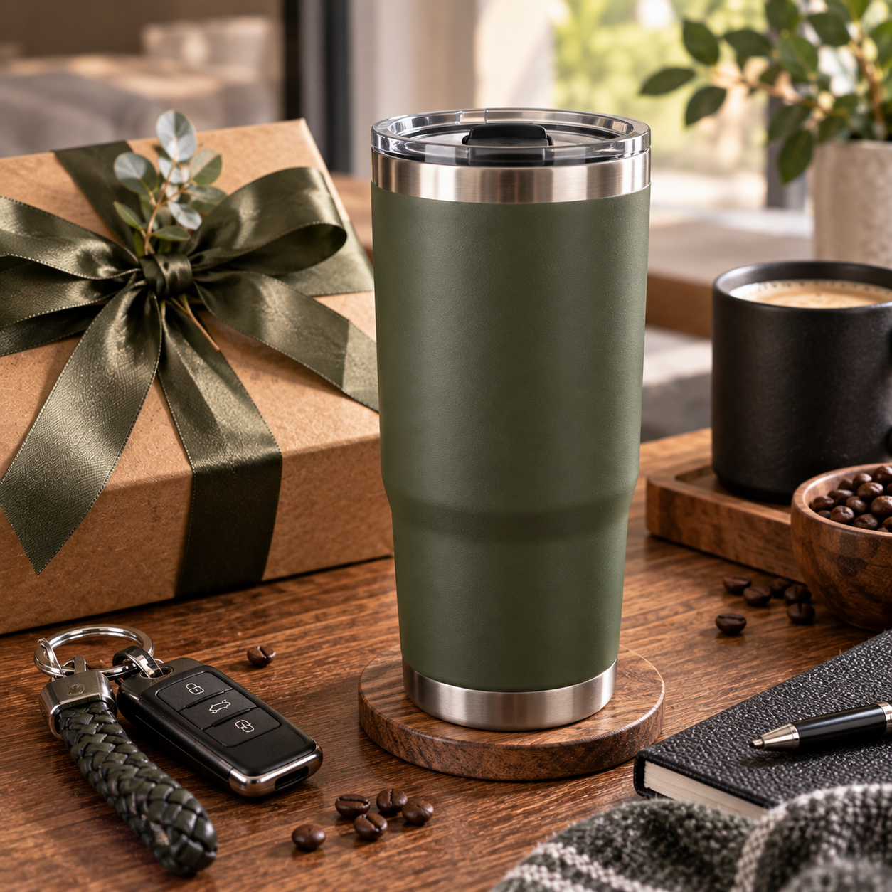 Gift for 1 month anniversary: Insulated Coffee Tumbler for Boyfriend