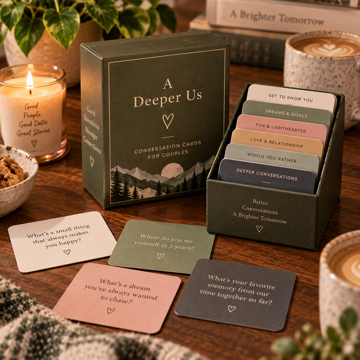 Gift for 1 month anniversary: Couple's Conversation Card Game