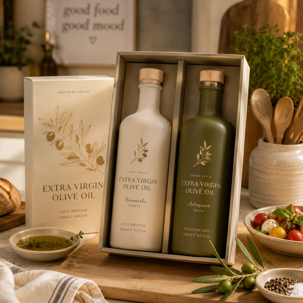 Cold-Pressed Artisanal Olive Oil Duo