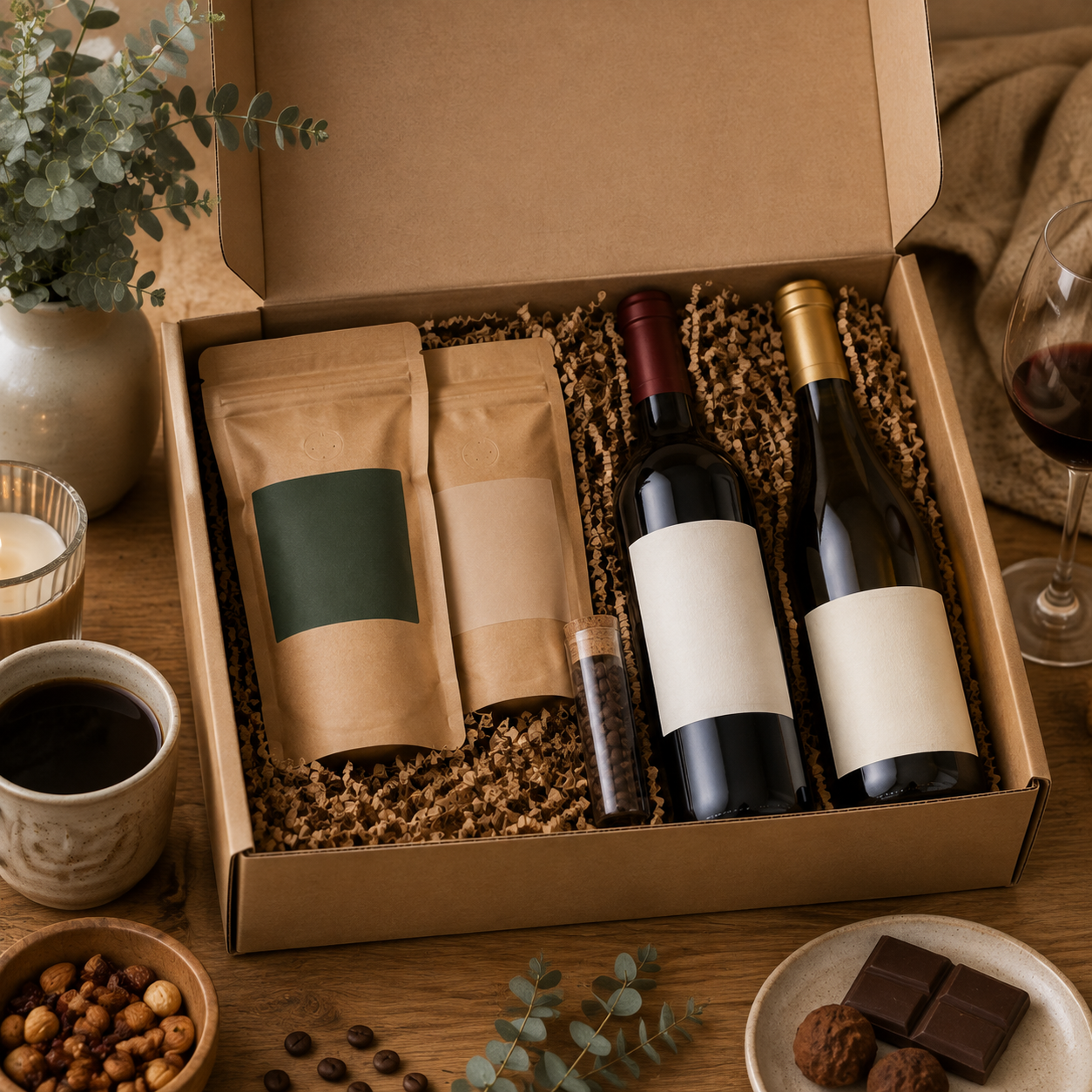 Artisanal Coffee & Wine Discovery Box