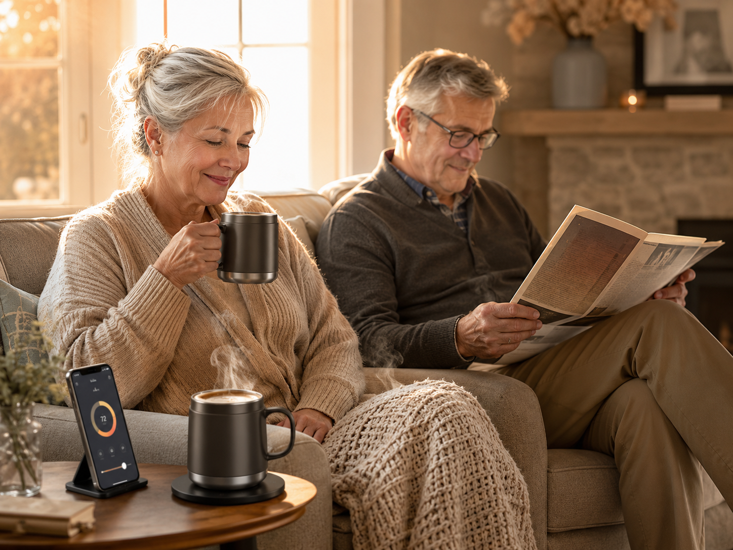 Temperature-Control Smart Mugs