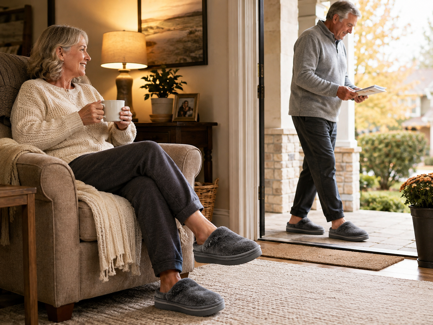 Orthopedic Memory Foam Slippers