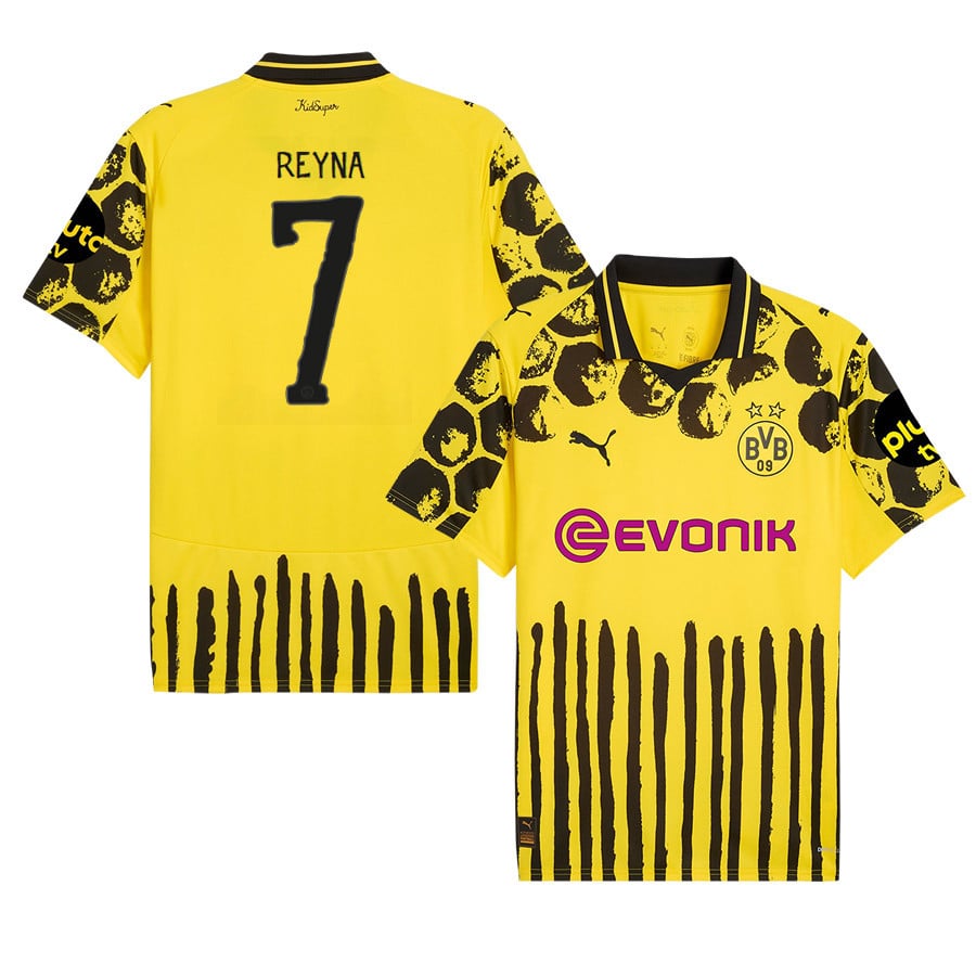 Giovanni Reyna 7 Borussia Dortmund x KidSuper 2025/26 Men Jersey - Yellow