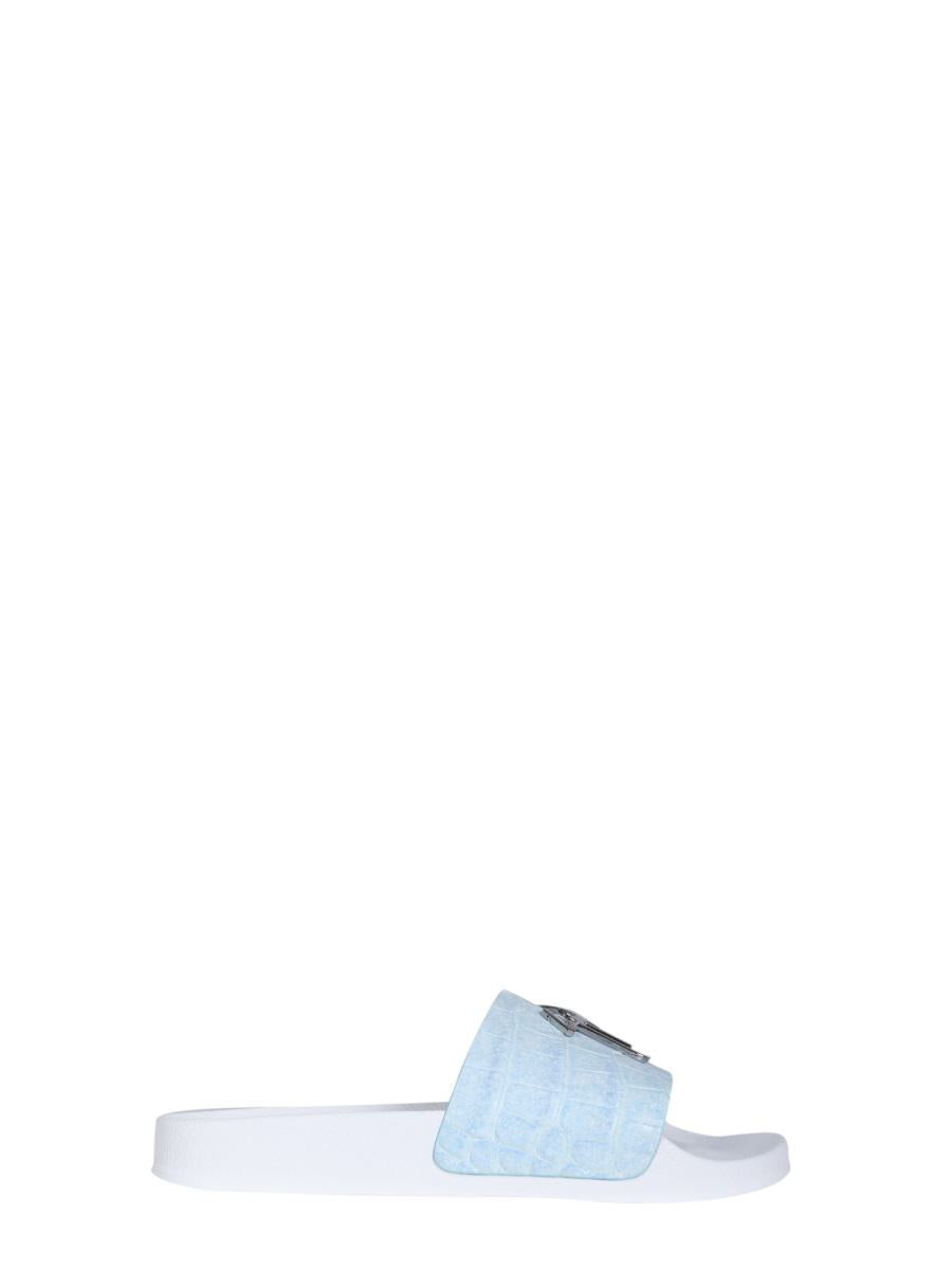 Giuseppe Zanotti Slide Sandals With Logo
