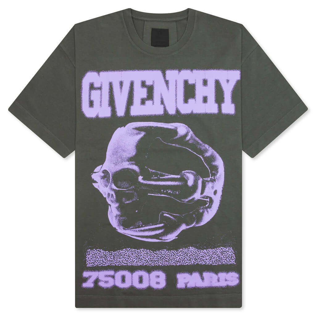 GIVENCHY Casual Fit No Pocket T-Shirt - Greyish Green