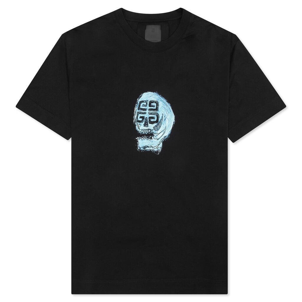 GIVENCHY Classic Fit Print T-Shirt - Black