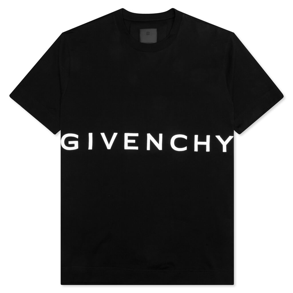 GIVENCHY Embroidered Logo Slim Fit T-Shirt - Black