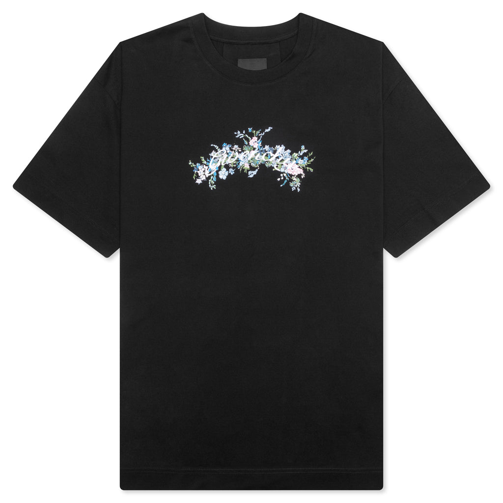 GIVENCHY Flowers Cotton T-Shirt - Black