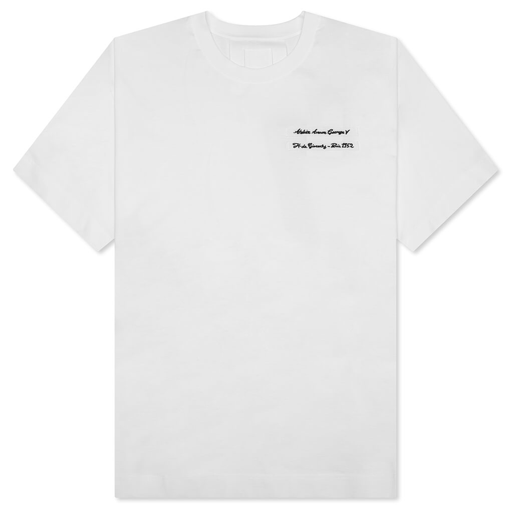 GIVENCHY Gros Grain in Cotton T-Shirt - White