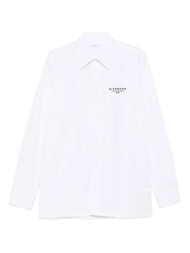 Givenchy Logo-embroidered Cotton Shirt