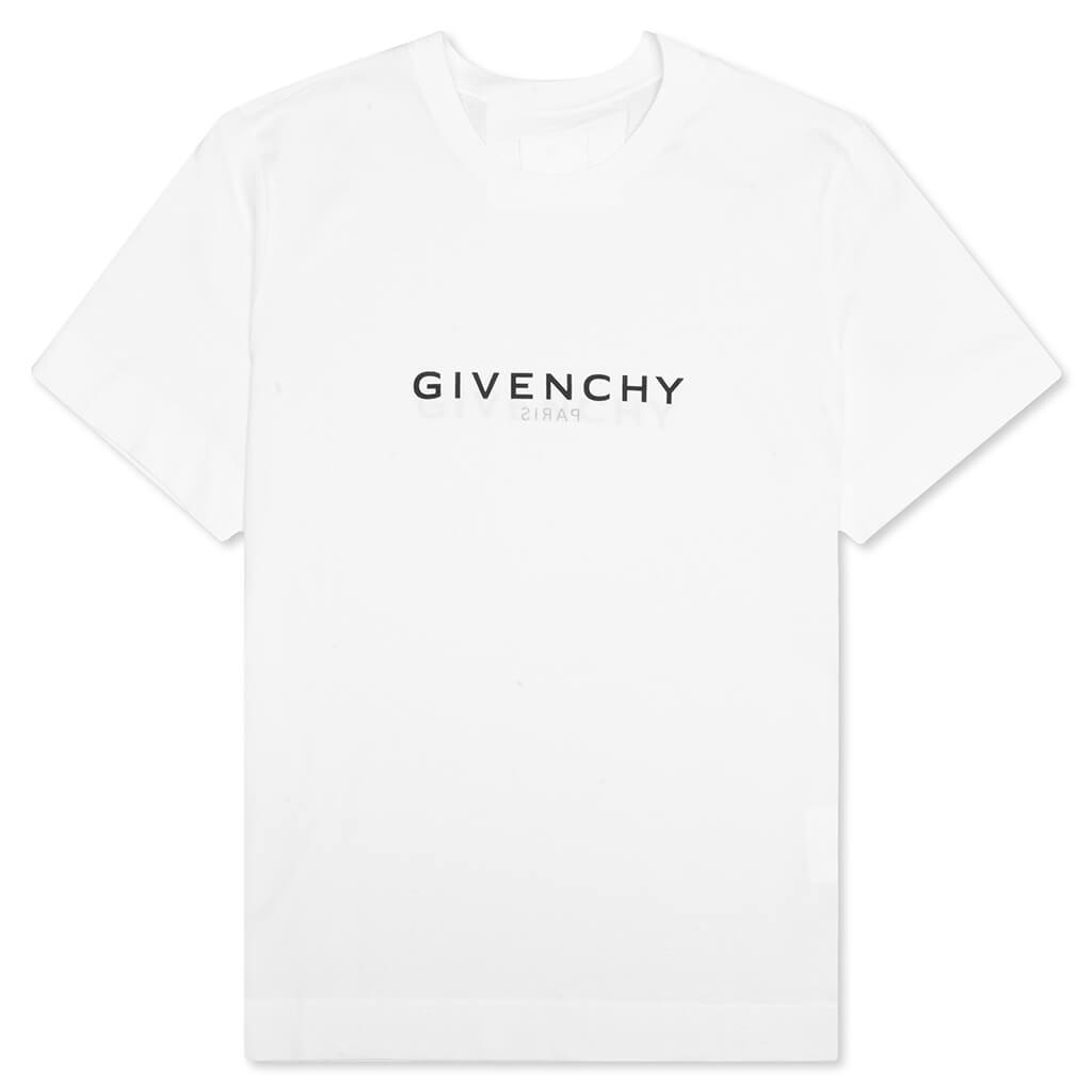 GIVENCHY Slim Fit Reverse Print T-Shirt - White