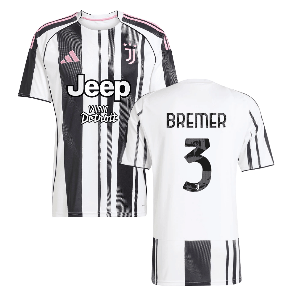 Gleison Bremer 3 Juventus 2025-26 Home Men Jersey - White