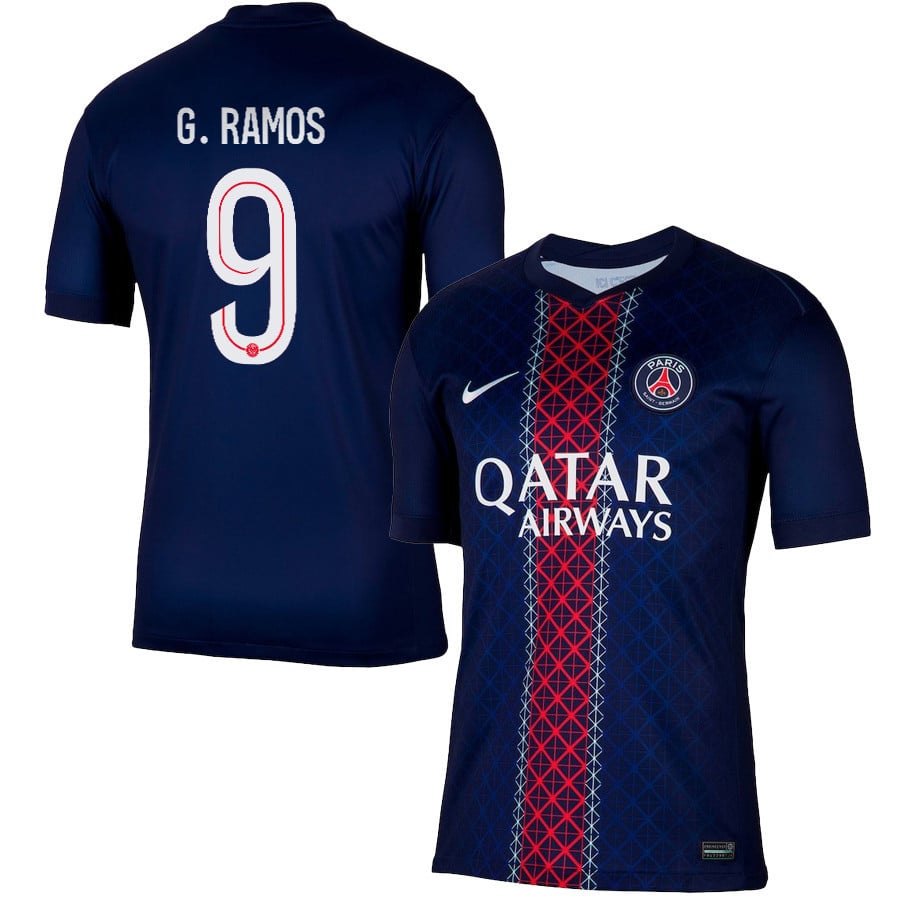 Gonalo Ramos 9 Paris Saint-Germain 2025/26 Home Men Jersey - Navy