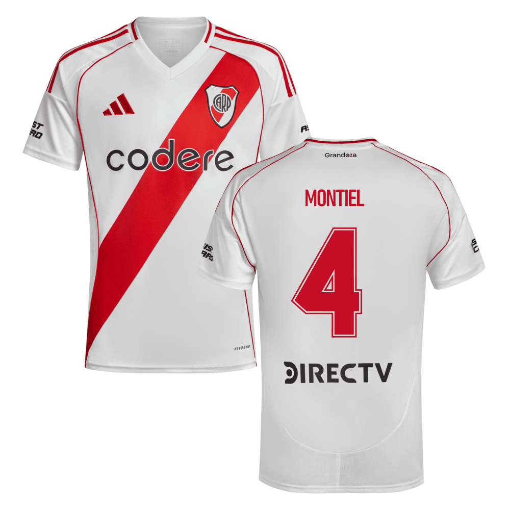 Gonzalo Montiel 4 River Plate 2024-25 Home Match Jersey - White