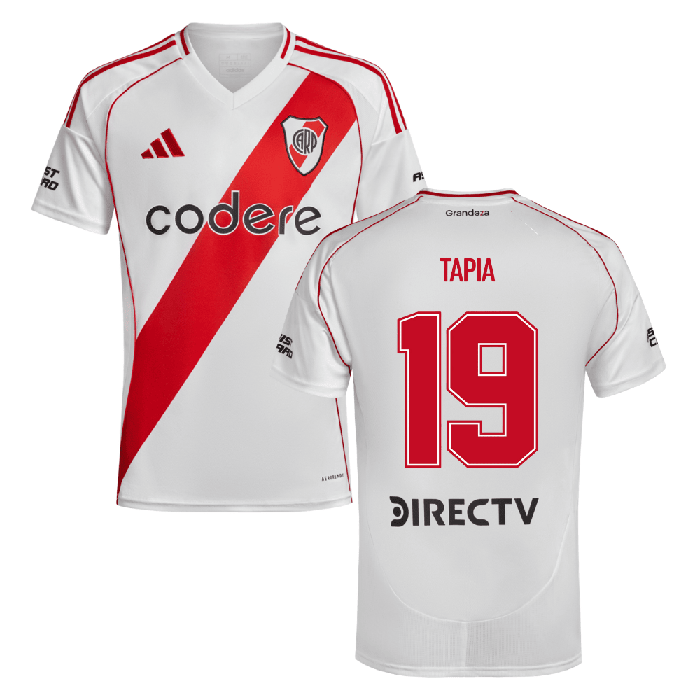 Gonzalo Tapia 19 River Plate 2024-25 Home Match Jersey - White